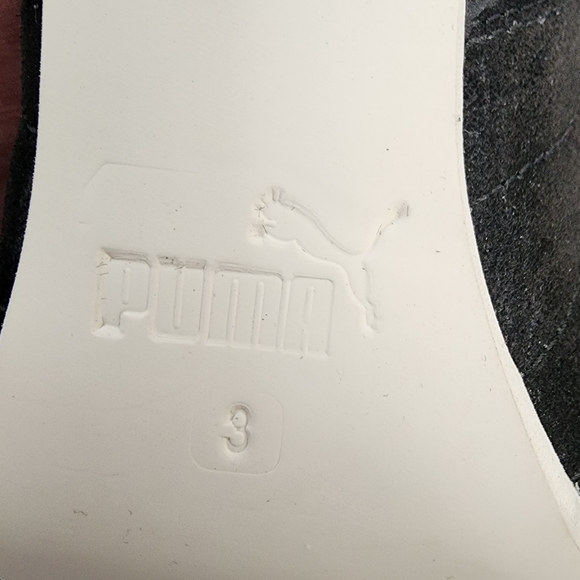 PUMA X FENTY – Leather ankle boot heels, approx. 3.75", white/black, size 5.5 - Picture 8 of 13